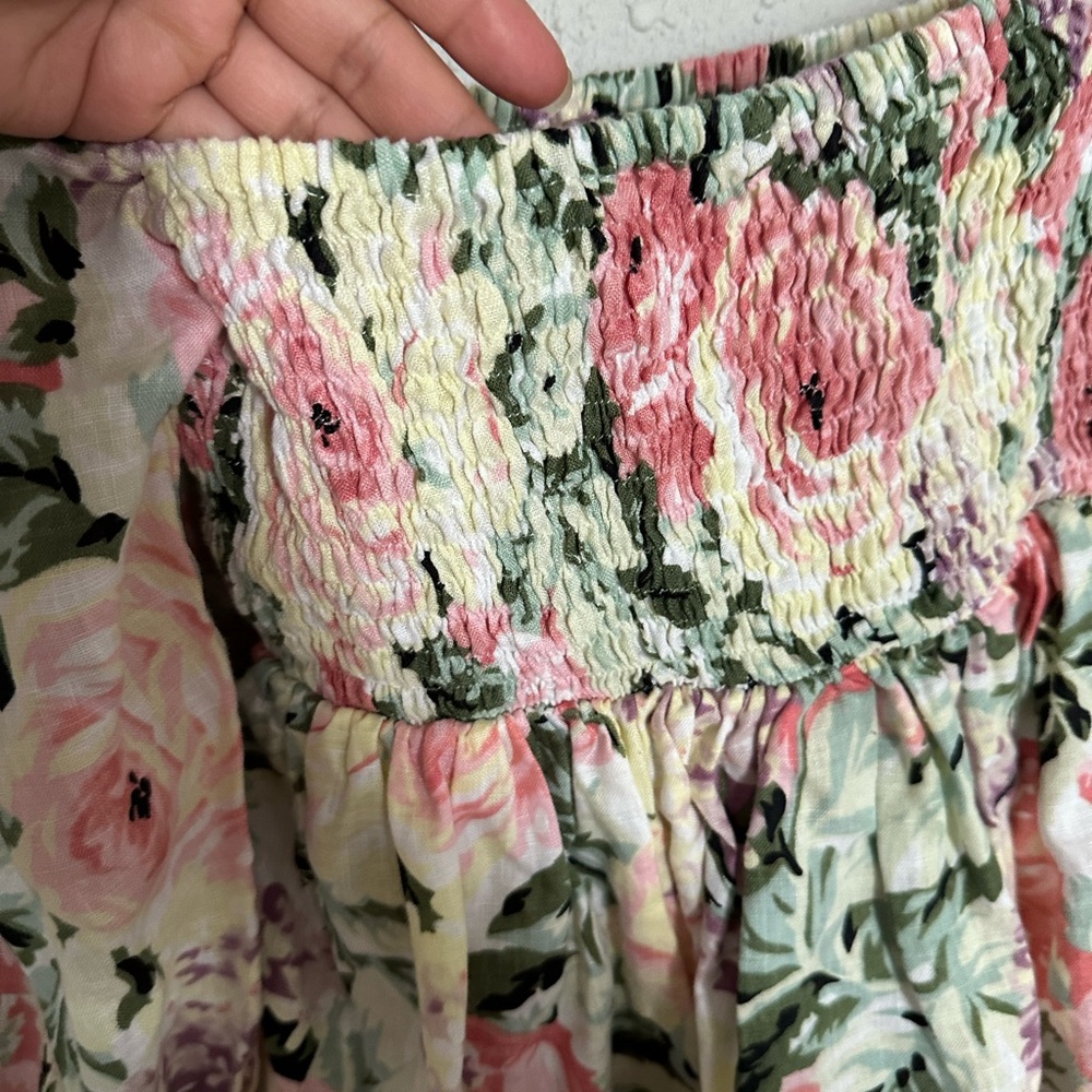 Faithfull the Brand Textured Floral Dress - Picture 3 of 5